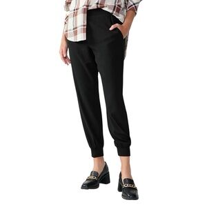 Sanctuary Day Trip Pull On Joggers Relaxed Fit Elastic Cuff Black Pants XXL NWT